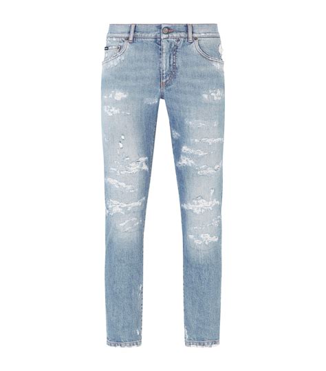 dolce gabbana jeans uomo|dolce gabbana distressed jeans.